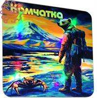 Магнит I голограмма серии "Сталкер" Медведь с крабом 2 Камчатка 34008 34008 - фото 95592
