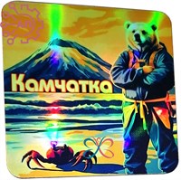 Магнит I голограмма серии "Сталкер" Медведь с крабом 3 Камчатка 34009 34009 - фото 95594