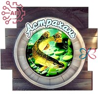 Магнит со смолой Иллюминатор Щука, Сом, Судак Астрахань, Икряное 34028 34028 - фото 95635