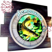 Магнит со смолой Иллюминатор Щука, Сом, Судак Астрахань, Икряное 34028 34028 - фото 95636