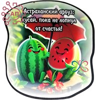 Магнит I Стикер Арбуз "Кусай пока не лопнул" Астрахань 34090 34090 - фото 95841