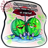 Магнит I Стикер Арбуз "Кусай пока не лопнул" 3 Астрахань 34103 34103 - фото 95844