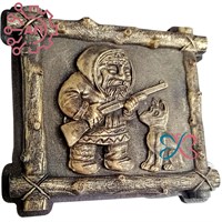 Магнит из гипса Рамка из дерева Охотник с собакой 34258 34258 - фото 96352