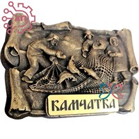 Магнит из гипса Свиток Рыбаки Камчатка 34260 34260 - фото 96356