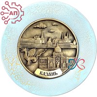 Тарелка сувенирная с 3D вставкой из гипса Достопримечательности вид 2 Казань 34318 34318 - фото 96511