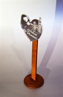 Магнит зеркальный 1-цветный "Сердце с достопримечательностью" серебро Рамонь арт 2965 - фото 9695
