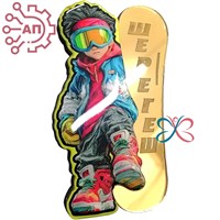 Магнит II со смолой и фурнитурой Сноубордист Шерегеш 34603 34603