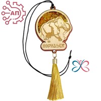 Подвеска в авто с минералами с кисточкой Мамонт Норильск 34626 34626