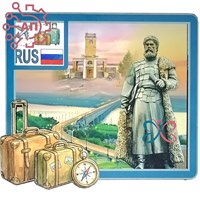 Магнит II Коллаж с чемоданами Хабаровск 34642 34642
