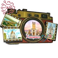 Магнит II Коллаж с фотоаппаратом Хабаровск 34643 34643