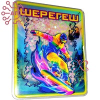 Магнит III с закрытой фурнитурой Сноубордист Шерегеш 34647 34647