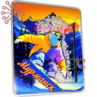 Магнит III с закрытой фурнитурой Медведь сноубордист Мурманск 34648 34648