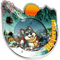 Магнит III с закрытой фурнитурой Горы с хаски Шерегеш 34656 34656