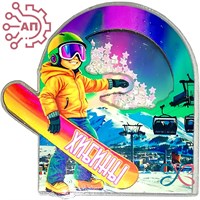 Магнит III с закрытой фурнитурой Сноубордистка Хибины 34660 34660