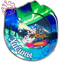 Магнит III с закрытой фурнитурой Сноубордист Хибины 34661 34661