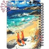 Блокнот А6 цветной Лисы Шикотан 34662 34662