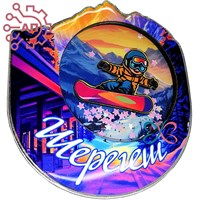 Магнит III с закрытой фурнитурой Сноубордист Шерегеш 34664 34664