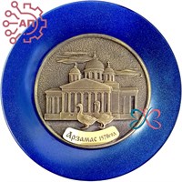 Тарелка сувенирная с 3D вставкой из гипса Гуси Арзамас 34669 34669