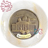 Тарелка сувенирная с 3D вставкой из гипса Гуси Арзамас 34669 34669