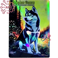 Магнит I голограмма Хаски Северное сияние Мурманск 34670 34670