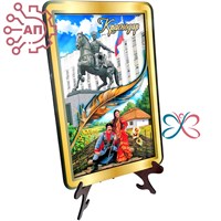 Панно Прямоугольник с пером Коллаж Краснодар 34684 34684