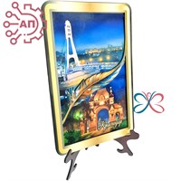 Панно Прямоугольник с пером Коллаж Краснодар 34684 34684