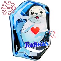 Магнит со смолой Нерпа Байкал, Иркутск 34686 34686