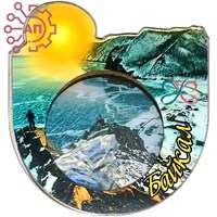 Магнит III с закрытой фурнитурой Пейзаж в круге Байкал, Иркутск 34690 34690