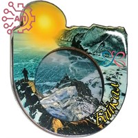 Магнит III с закрытой фурнитурой Пейзаж в круге Байкал, Иркутск 34690 34690