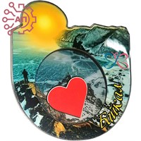 Магнит III с закрытой фурнитурой Пейзаж в круге Байкал, Иркутск 34690 34690