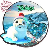 Магнит с апатитом цветной Нерпа Иркутск, Байкал 34692 34692