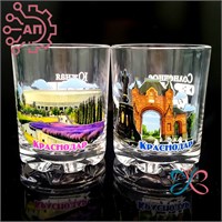 Набор стаканов стекло низкие 250 мл. 2 шт. Краснодар 34698 34698