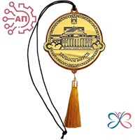 Подвеска в авто с гравировкой на зеркальном пластике Театр Новосибирск 34709 34709