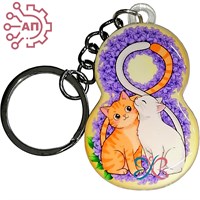 Брелок со смолой Коты 8 марта 34725 34725