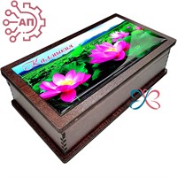 Шкатулка-купюрница со смолой Лотосы Калмыкия 34742 34742