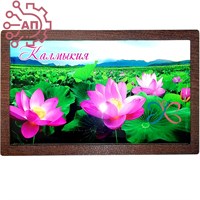 Шкатулка-купюрница со смолой Лотосы Калмыкия 34742 34742