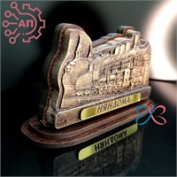 Статуэтка из гипса Паровоз Няндома, Архангельская область 34781 34781