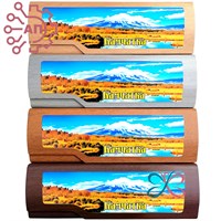 Футляр для очков прямоугольный фотопечать с лаком Камчатка 34782 34782