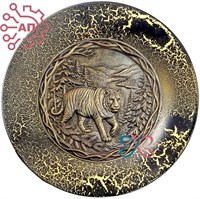 Тарелка сувенирная с 3D вставкой из гипса Тигр 34790 34790