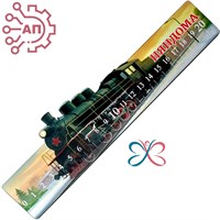 Линейка цветная Паровоз Няндома, Архангельская область 34809 34809