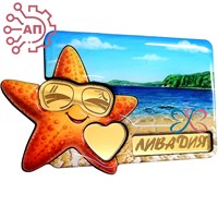 Магнит II со смолой и фурнитурой Морская звезда Ливадия, Находка 34828 34828