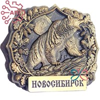 Магнит из гипса Медведь с месяцем Новосибирск 34845 34845