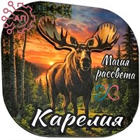 Магнит II серии "Богатая Россия" Лось Карелия 34873 34873