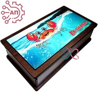 Шкатулка-купюрница со смолой 175 Пейзаж Ливадия, Находка, Волчанец 34894 34894