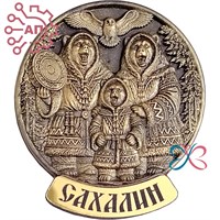 Магнит из гипса Семья медведей Сахалин 34919 34919