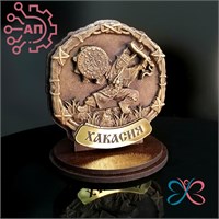 Статуэтка из гипса Шаман с бубном Хакасия, Красноярск 34962 34962
