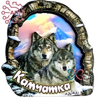Магнит II Кора с волком и волчицей Камчатка 34978 34978