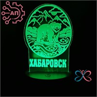 3D светильник- ночник печать с лаком Медведь Хабаровск 34985 34985