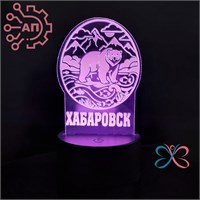 3D светильник- ночник печать с лаком Медведь Хабаровск 34985 34985