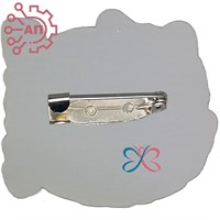 Значок зеркальный + печать с лаком Лиса Шикотан 35036 35036